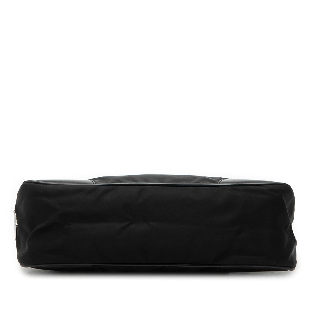 Prada Vitello Trimmed Tessuto Handbag