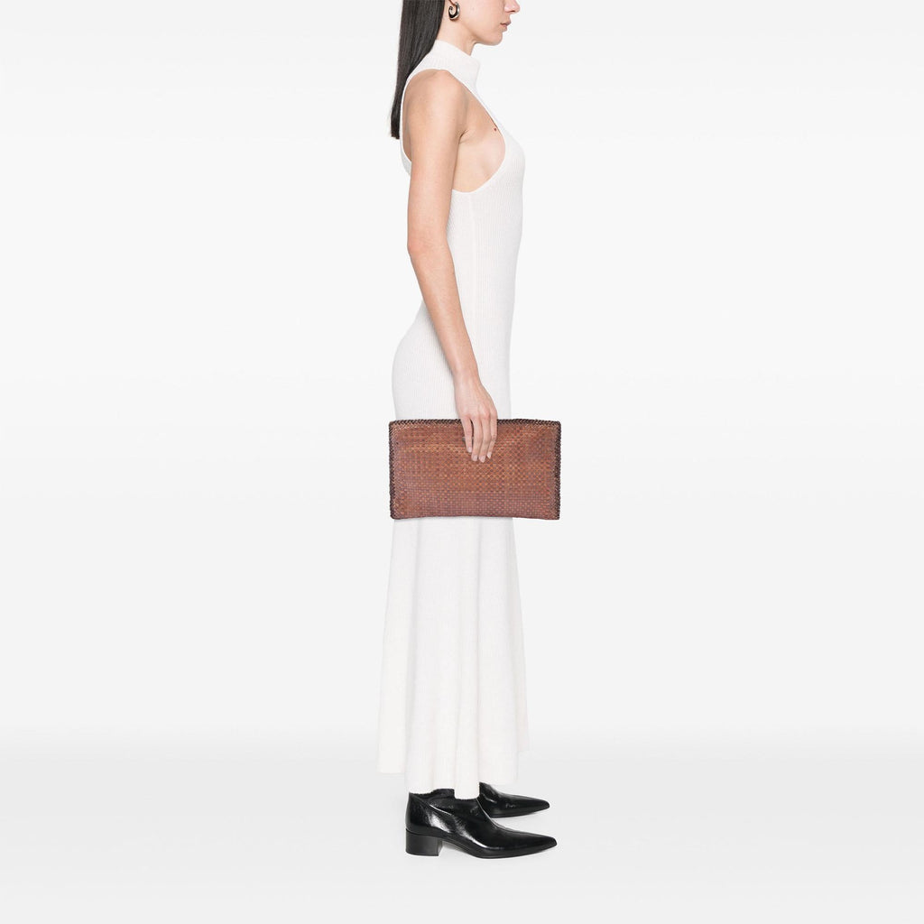 Prada Woven Goatskin Madras Clutch