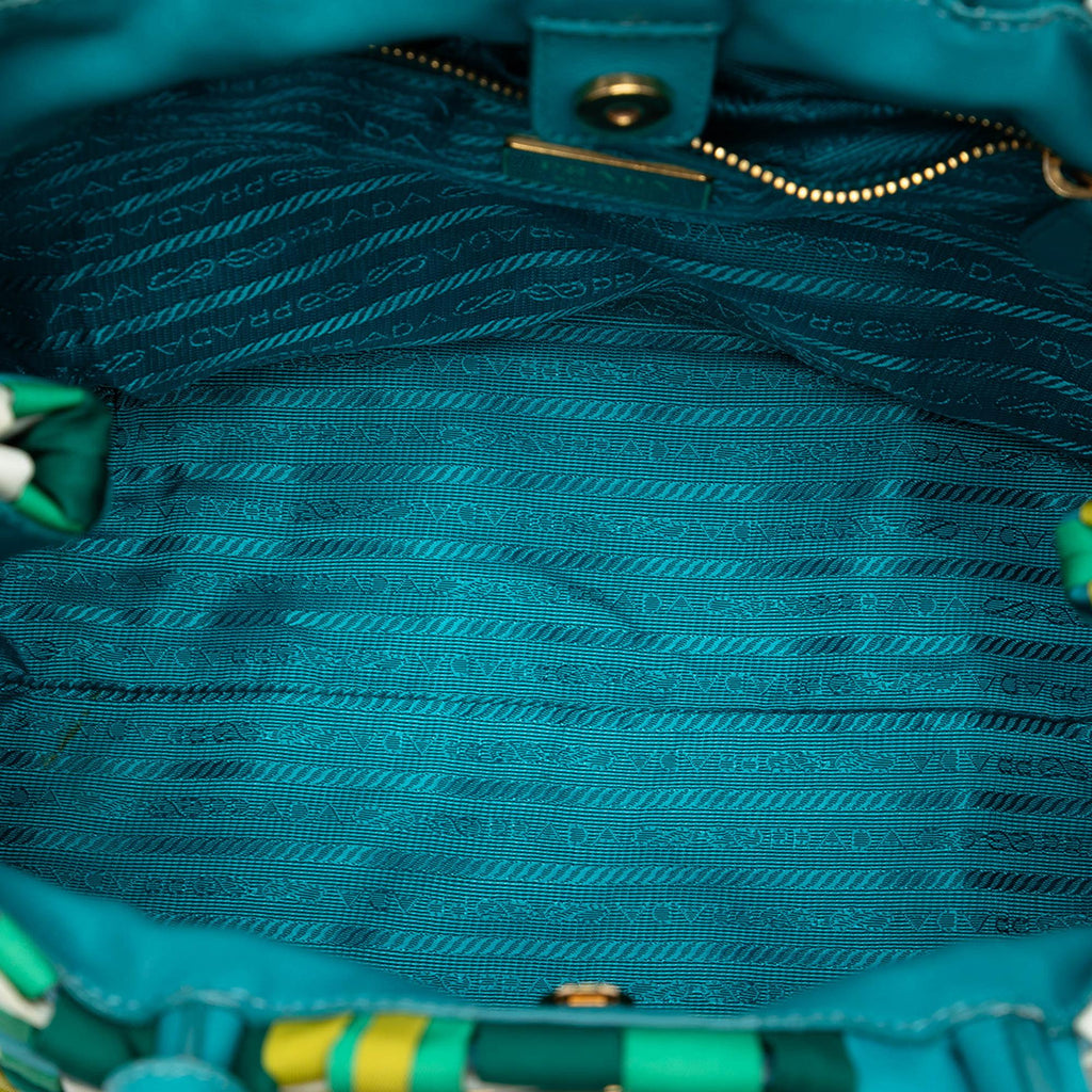 Prada Woven Tessuto Shopping Tote