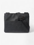 Fendi Zucca Shoulder Bag Black Canvas