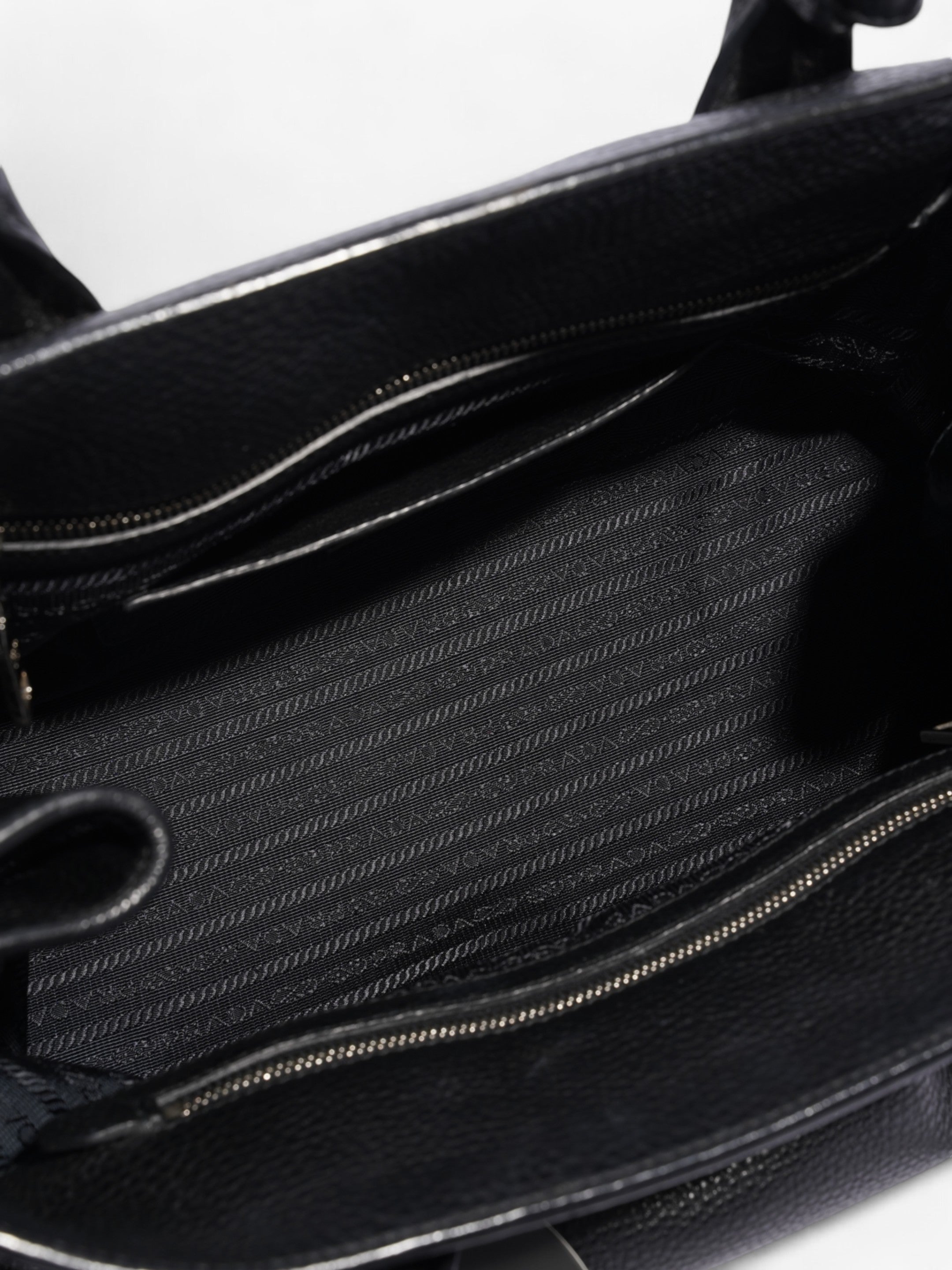 Prada Vitello Daino Tote Black Saffiano Leather