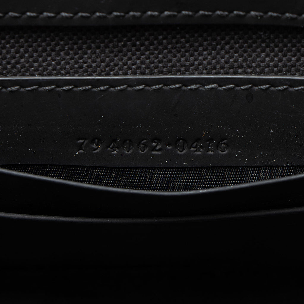 Rubber GG Effect Calfskin Mini Messenger