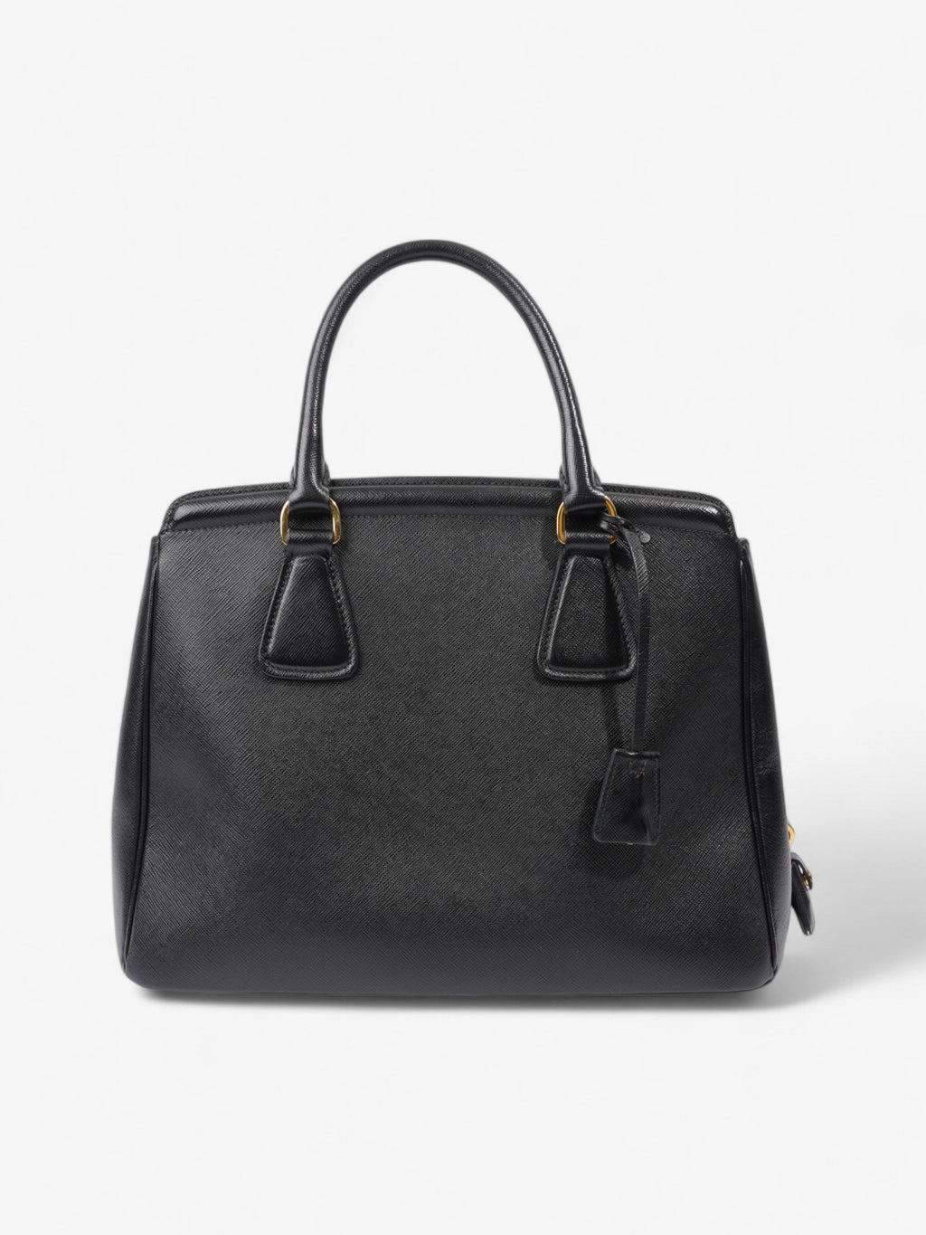 Prada Parabole Shopping Tote Black Saffiano Leather