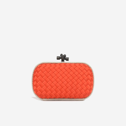 Bottega Veneta Intrecciato Knot Clutch