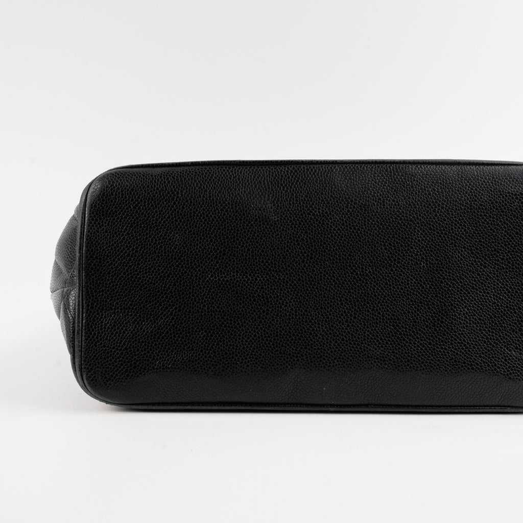Chanel Medallion Caviar Tote Black
