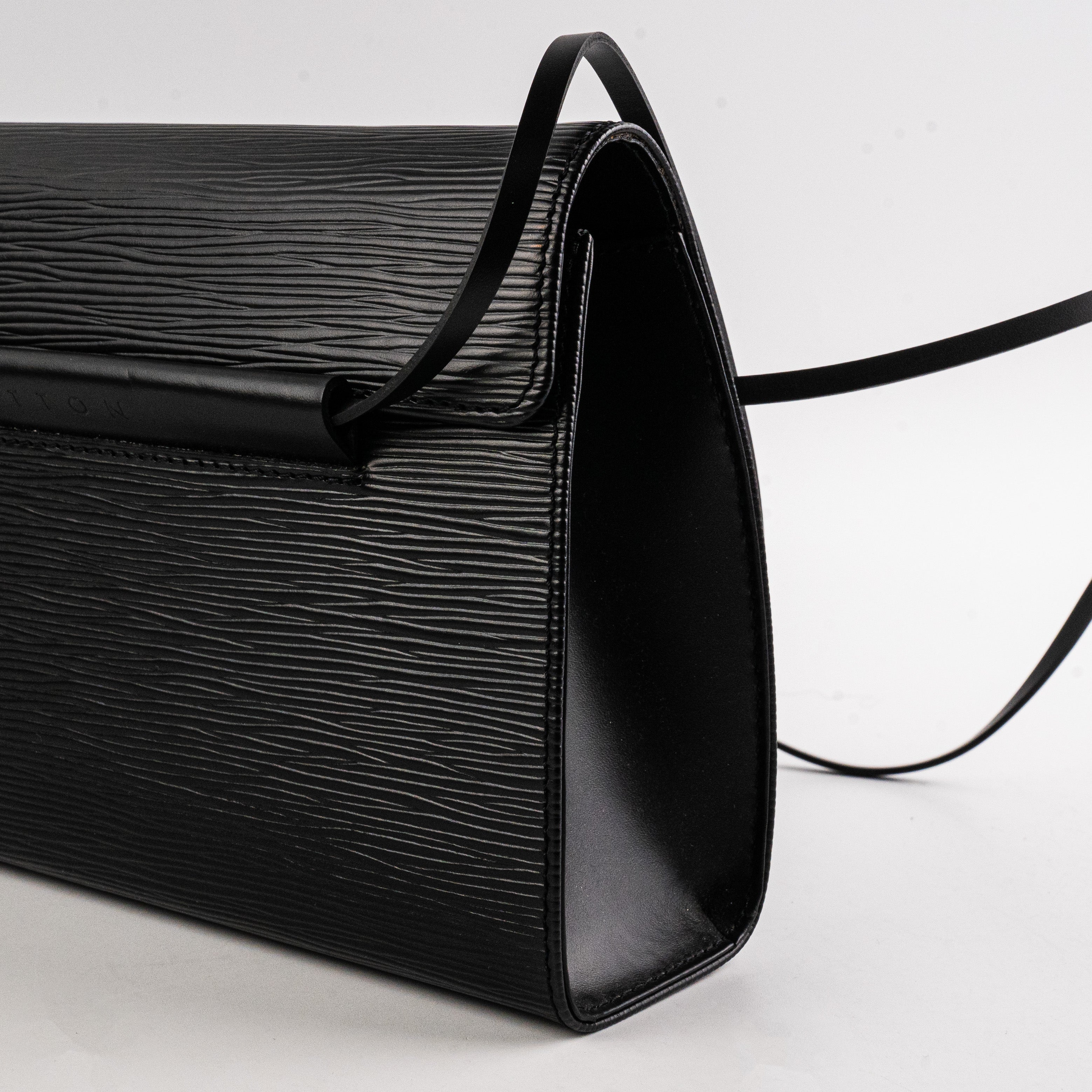 Louis Vuitton Dinard Black Epi Shoulder Bag