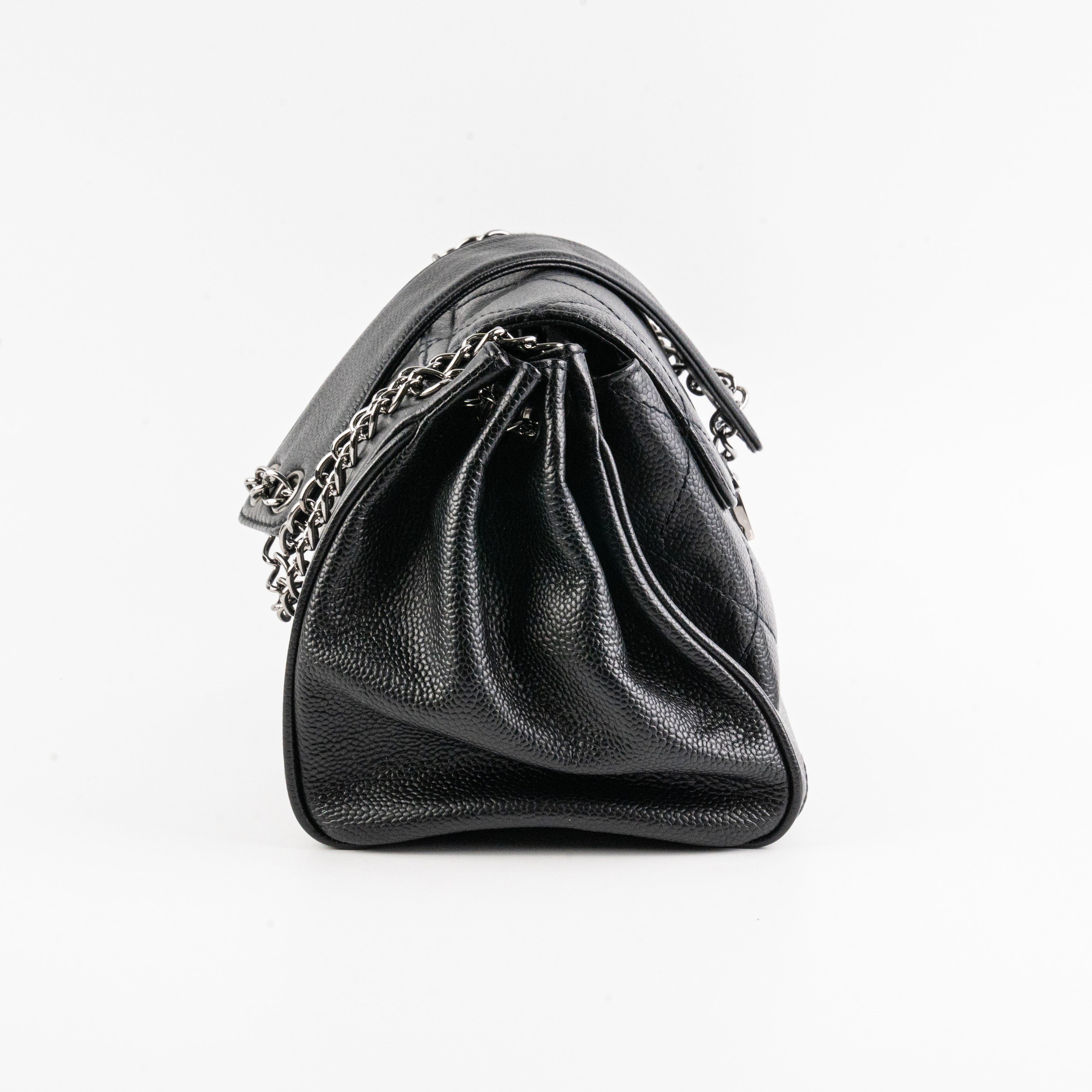 Chanel Black Caviar Seasonal Shoulder Flap Bag