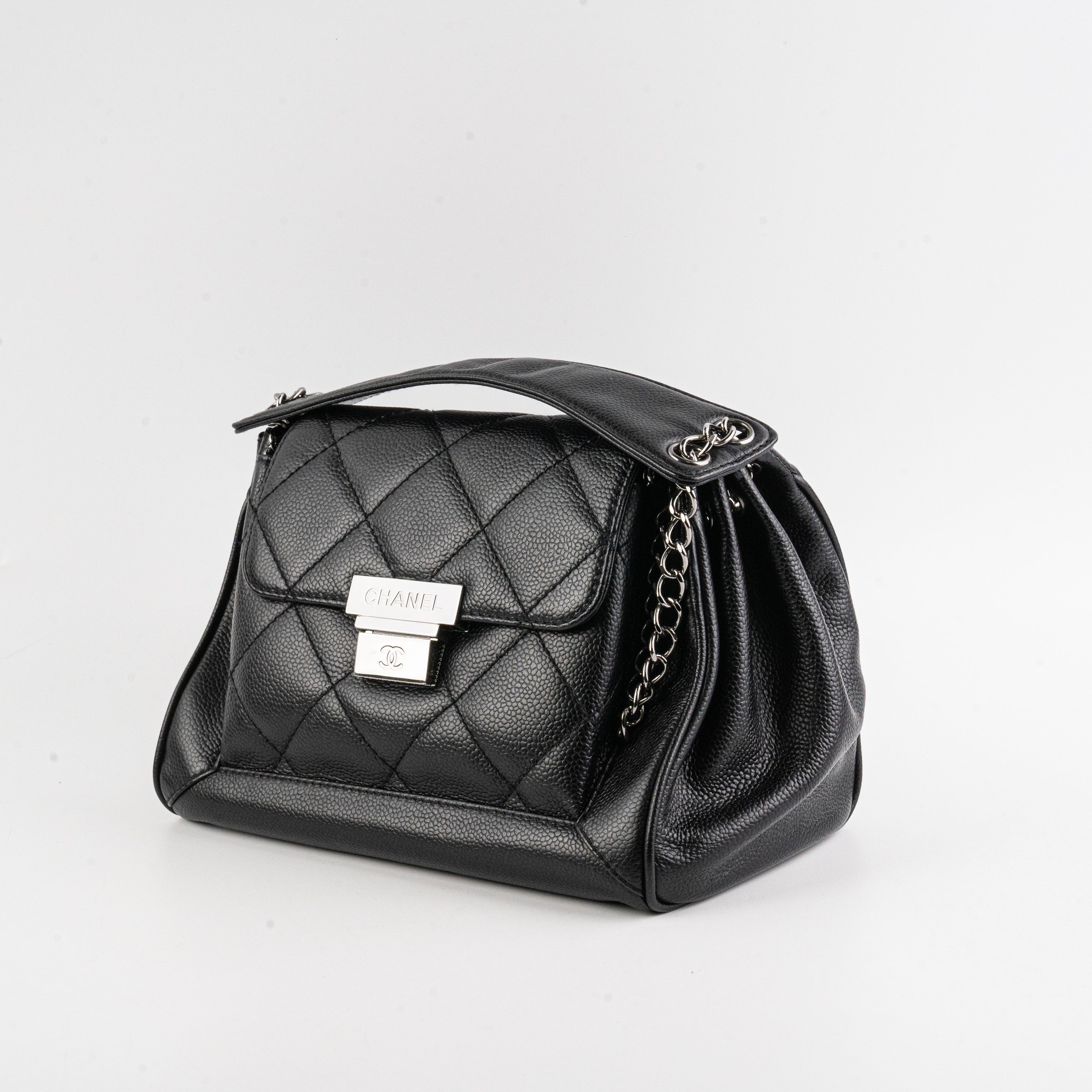 Chanel Black Caviar Seasonal Shoulder Flap Bag