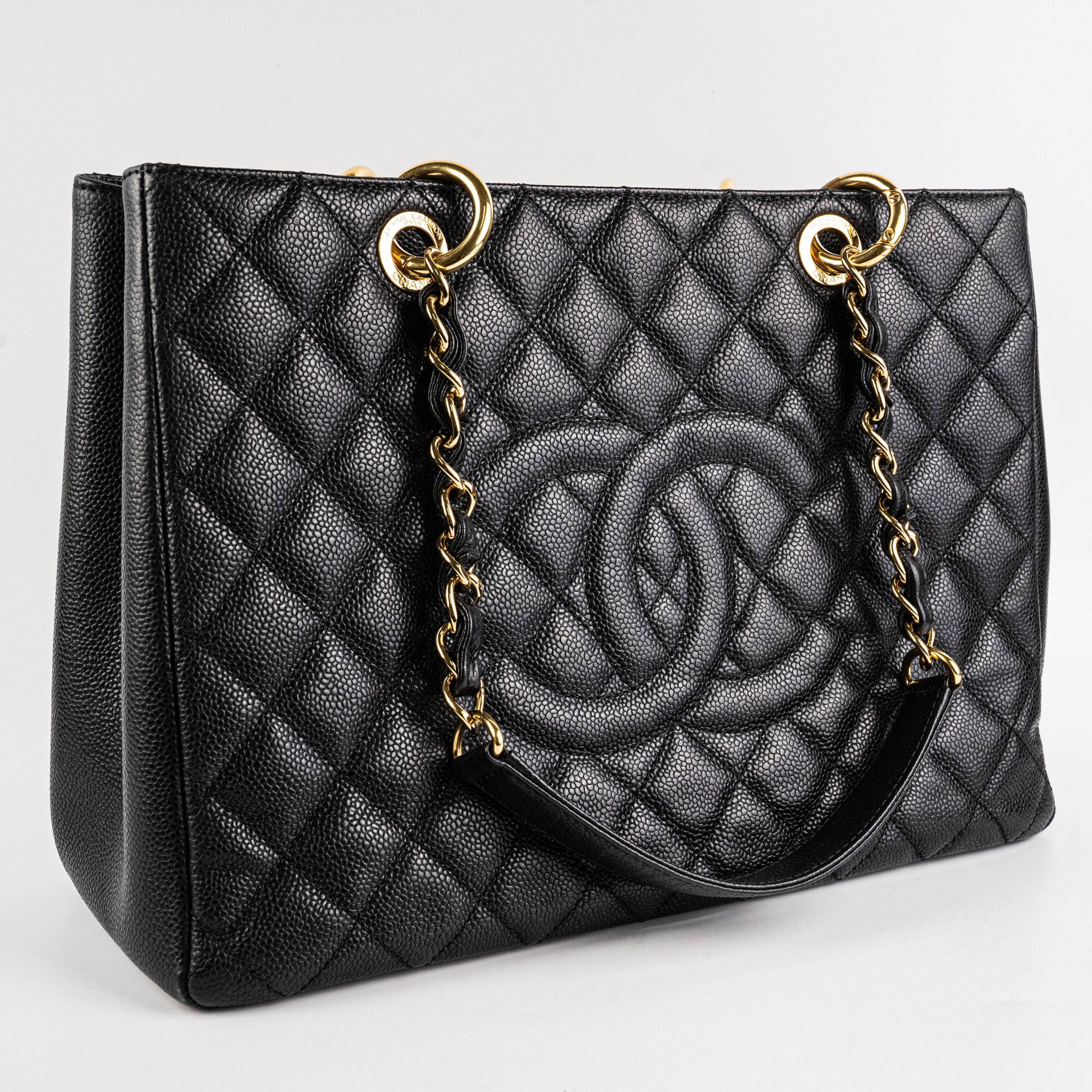 Chanel GST Caviar Black Tote Bag
