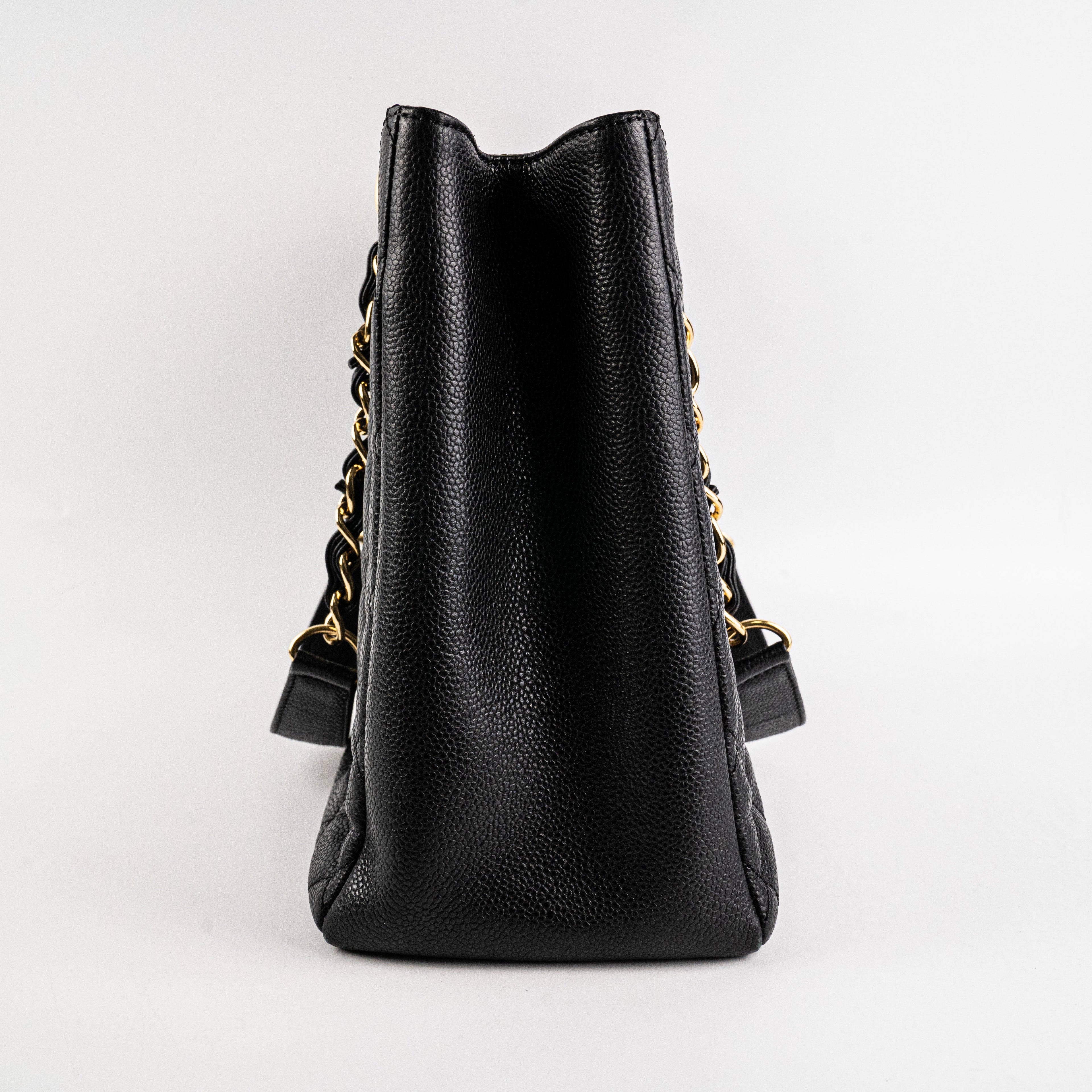 Chanel GST Caviar Black Tote Bag