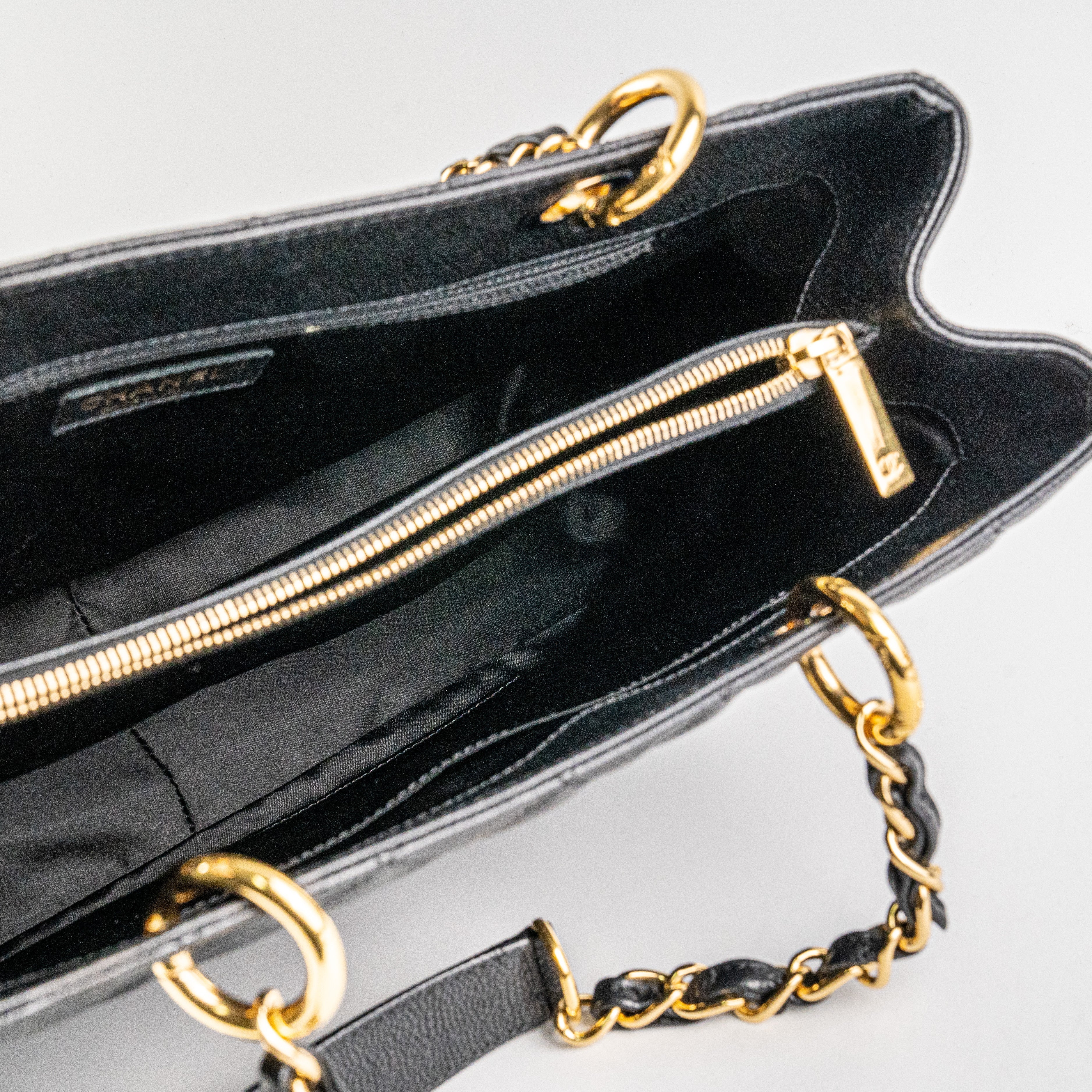 Chanel Grand Shopping Tote GST Caviar Black