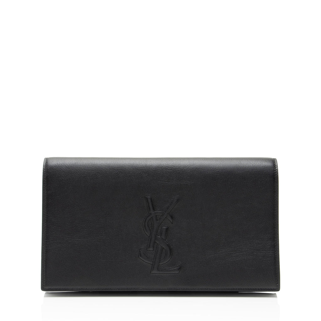 Saint Laurent Calfskin Belle de Jour Clutch