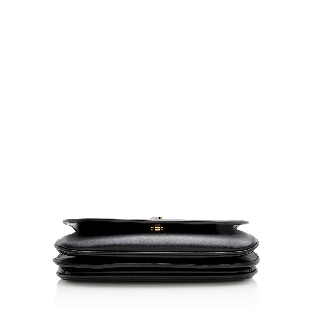 Saint Laurent Calfskin Monogram Charlie Small Crossbody Bag (SHF-22068)