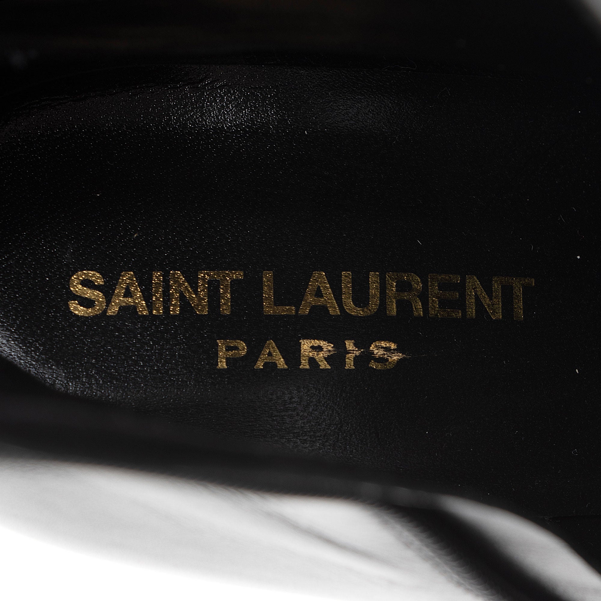 Saint Laurent Calfskin Cherry Platform Boots - Size 9 / 39 (SHF-edz4VV)