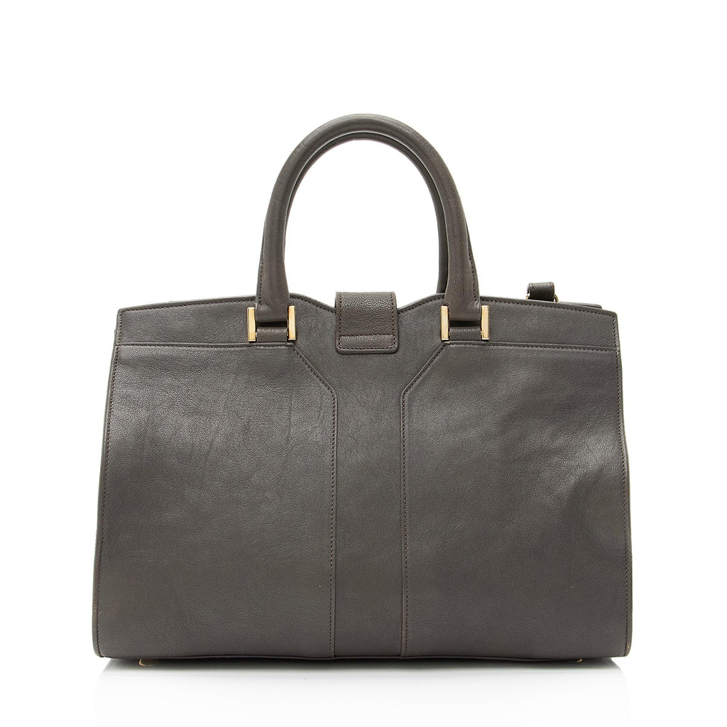 Saint Laurent Calfskin Classic Cabas Y Small Tote (SHF-23162)
