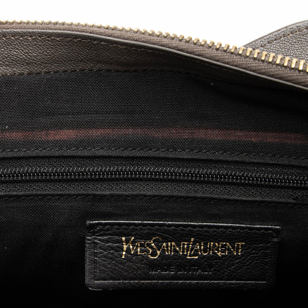 Saint Laurent Calfskin Classic Cabas Y Small Tote (SHF-23162)