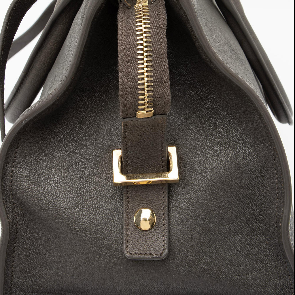 Saint Laurent Calfskin Classic Cabas Y Small Tote (SHF-23162)