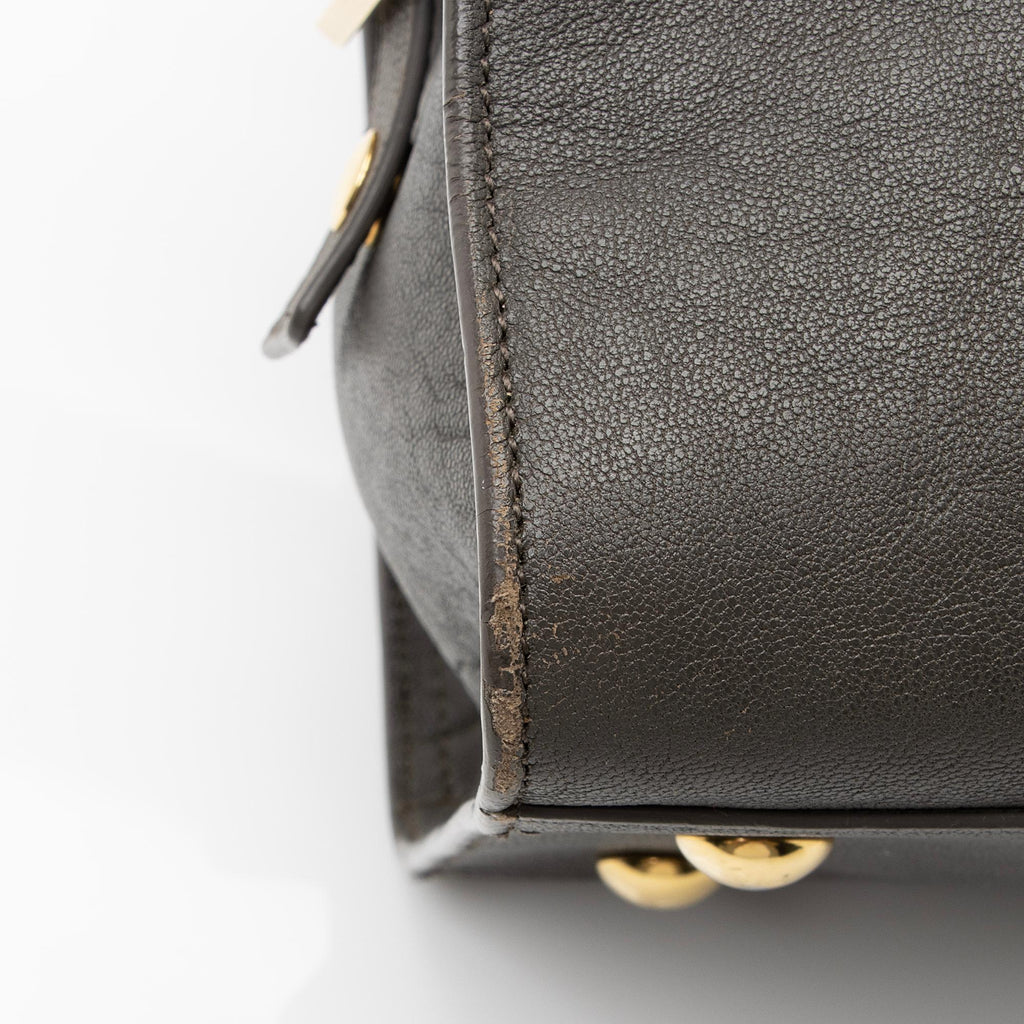 Saint Laurent Calfskin Classic Cabas Y Small Tote (SHF-23162)
