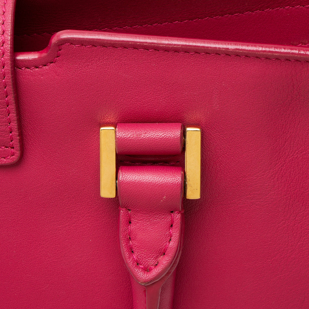 Saint Laurent Calfskin Classic Cabas Y Small Tote