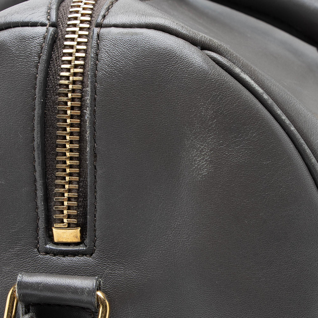 Saint Laurent Calfskin Duffle 6 Satchel (SHF-23052)