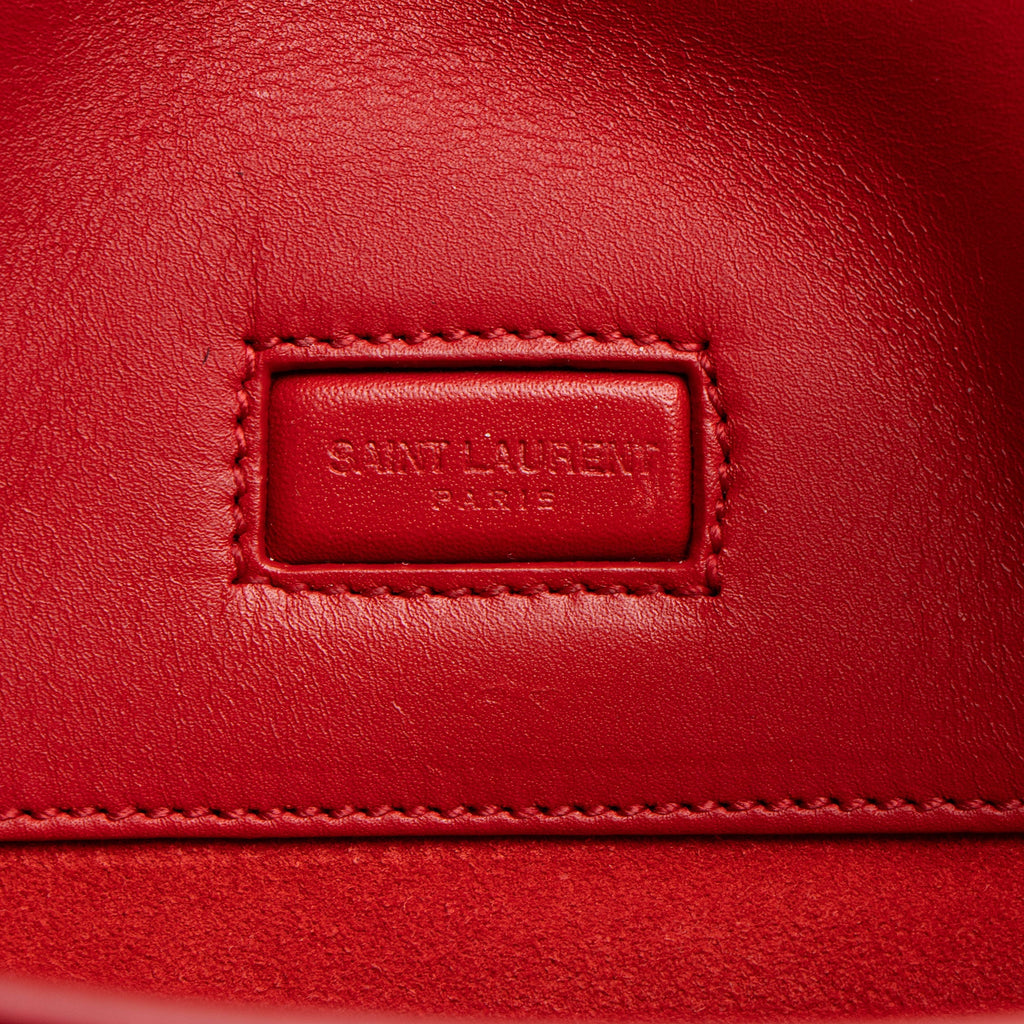 Saint Laurent Calfskin Duffle 6 Satchel