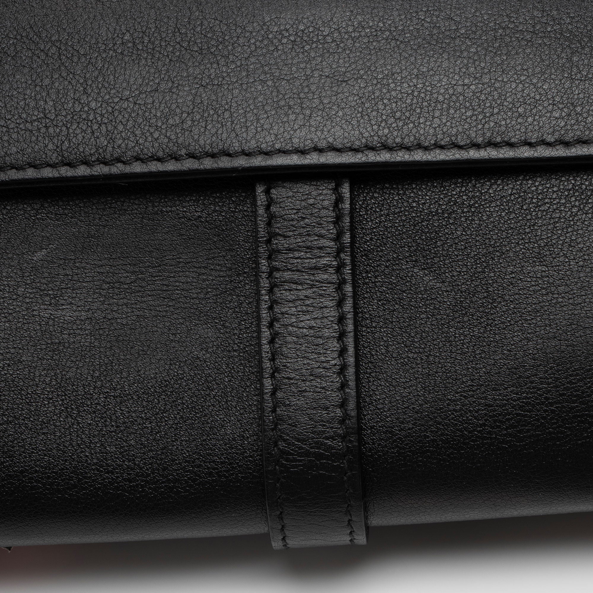 Saint Laurent Calfskin Heart Patchwork Monogram Chain Wallet