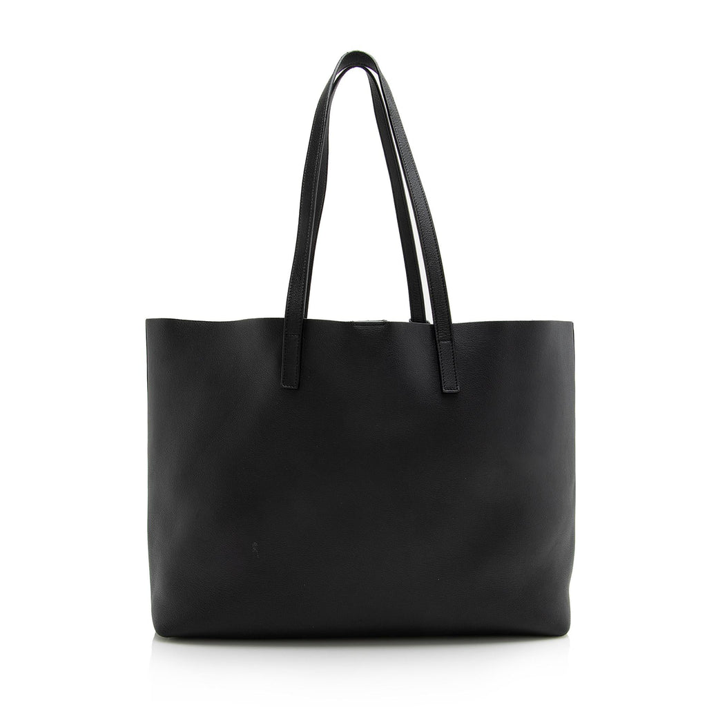 Saint Laurent Calfskin Large Shopping Tote (SHF-22494)