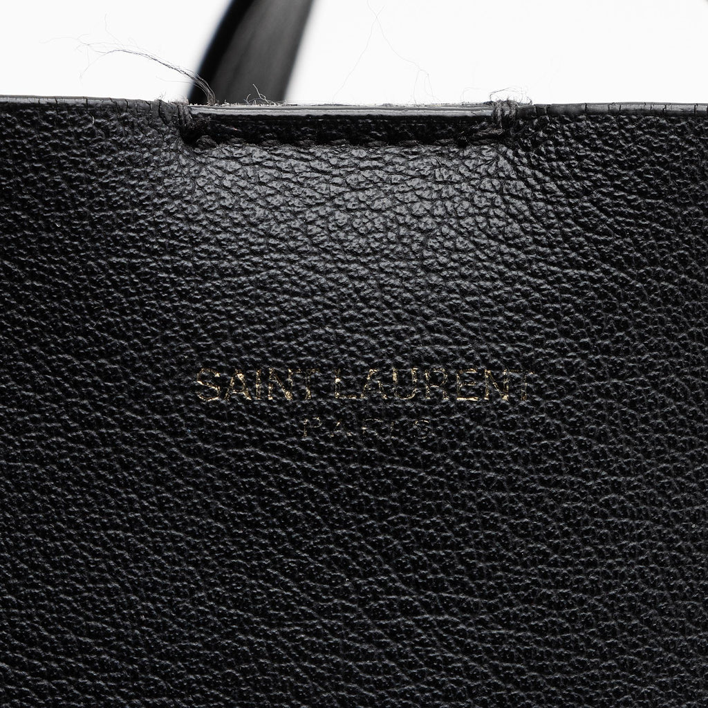 Saint Laurent Calfskin Large Shopping Tote (SHF-22494)