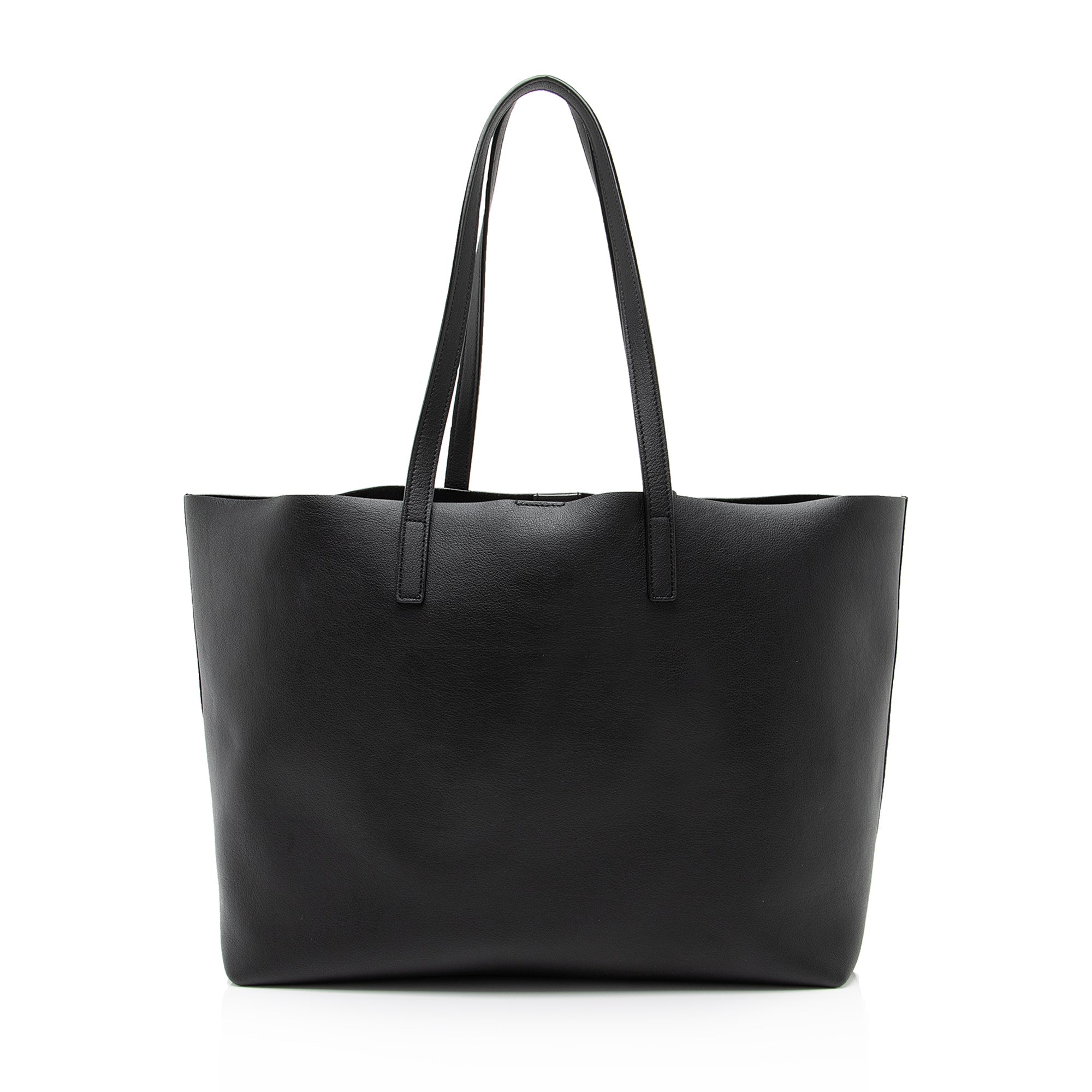 Saint Laurent Calfskin Large Shopping Tote (SHF-23053)