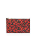 Saint Laurent Calfskin Leopard Small Zip Pouch