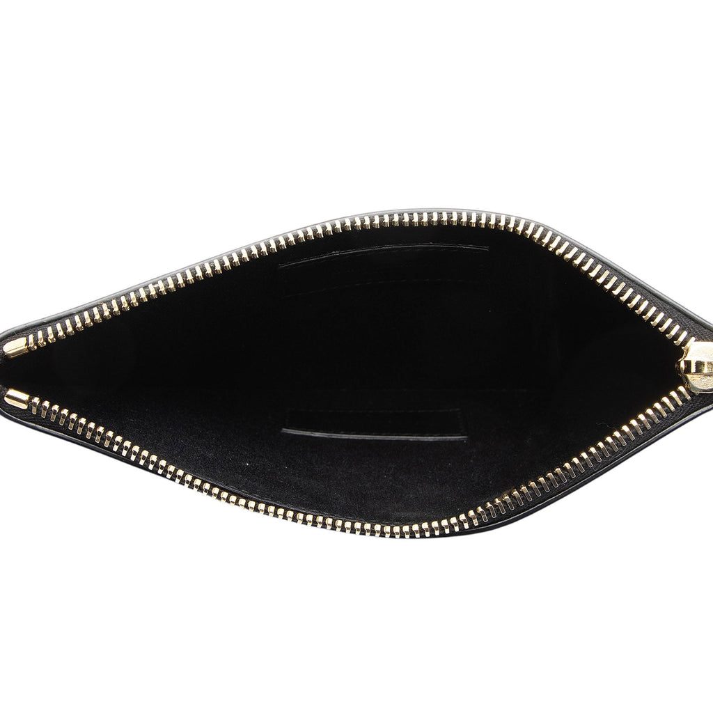 Saint Laurent Calfskin Leopard Small Zip Pouch