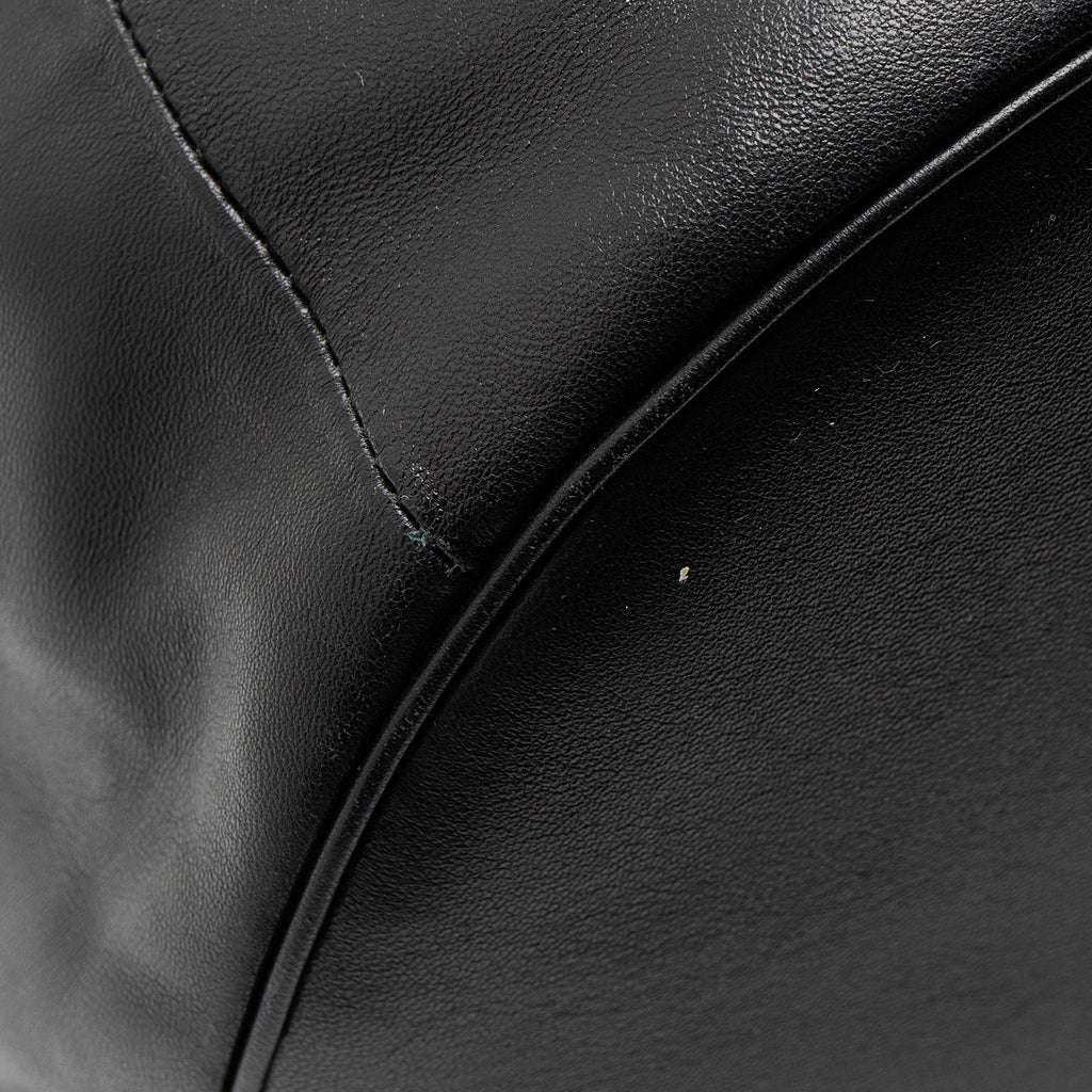 Saint Laurent Calfskin Logo Drawstring Backpack