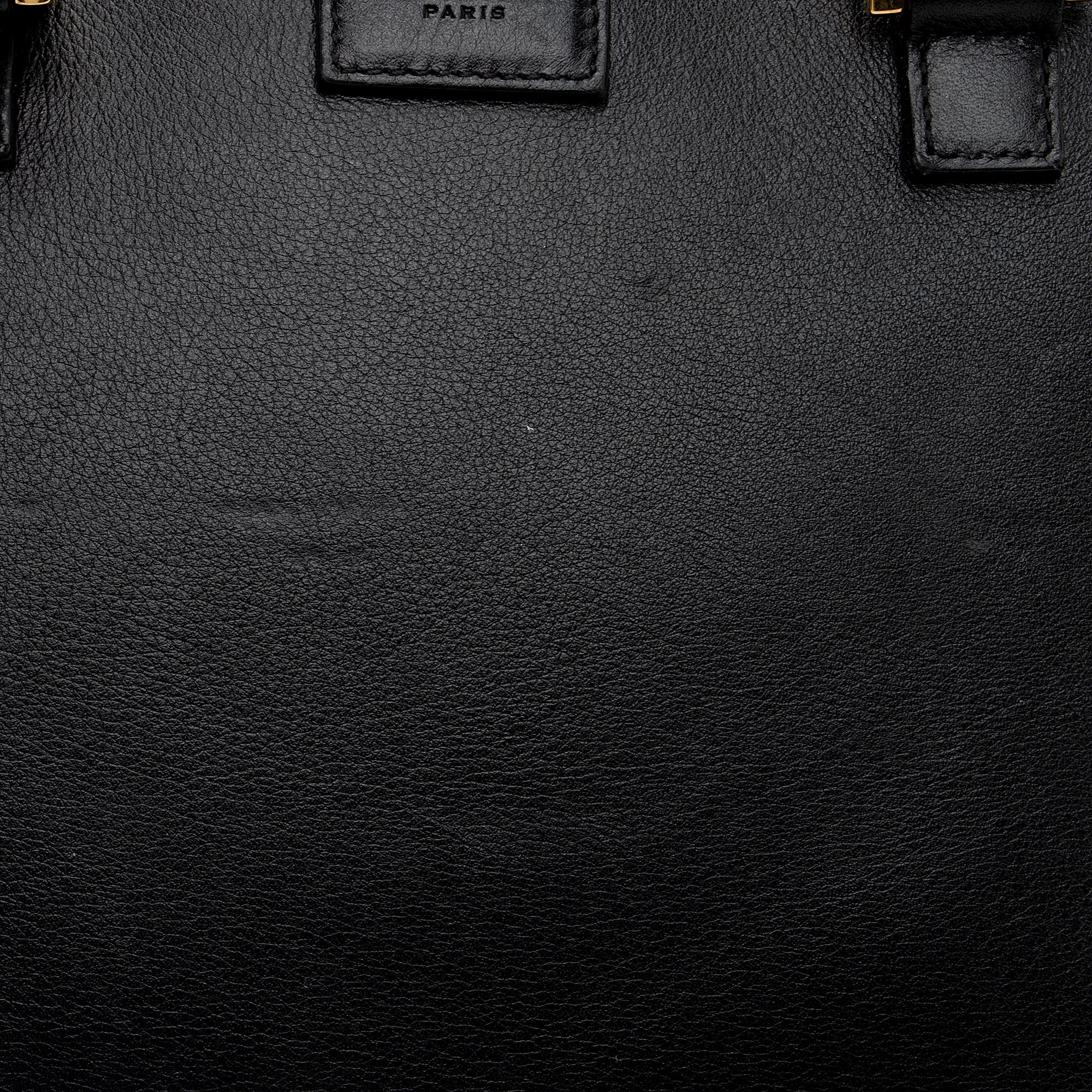 Saint Laurent Calfskin Monogram Baby Cabas Tote (SHF-aWaDWU)