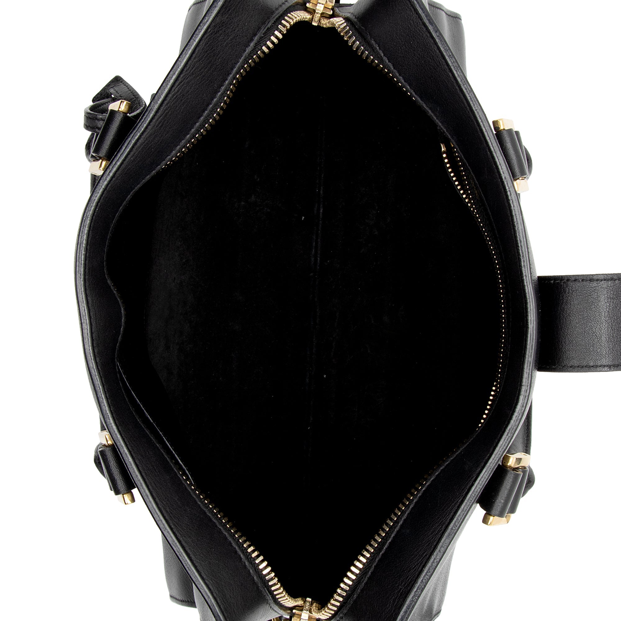 Saint Laurent Calfskin Monogram Baby Cabas Tote (SHF-aWaDWU)