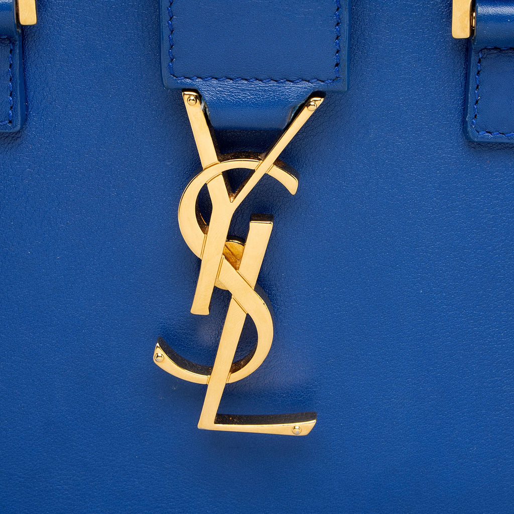 Saint Laurent Calfskin Monogram Baby Cabas Tote