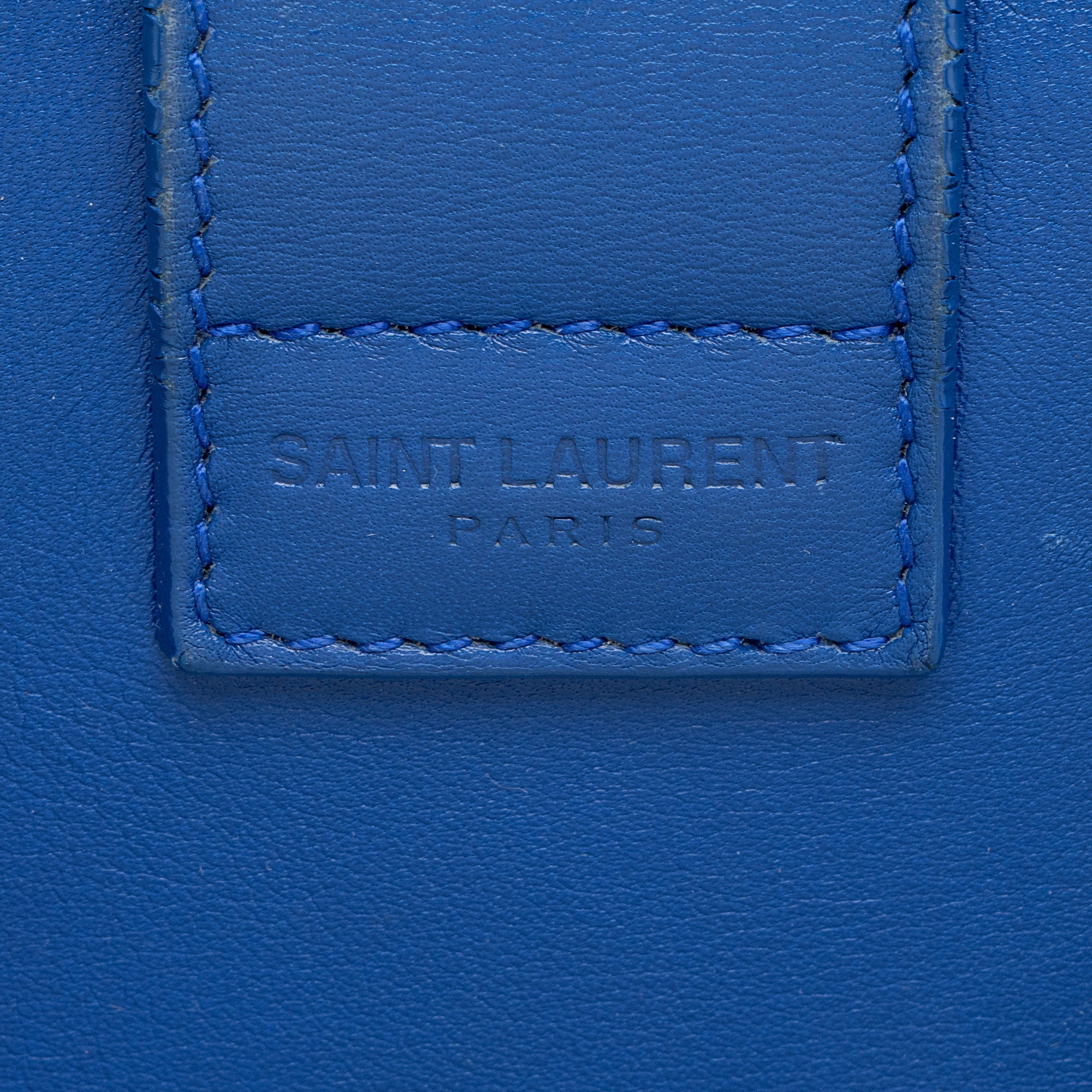 Saint Laurent Calfskin Monogram Baby Cabas Tote