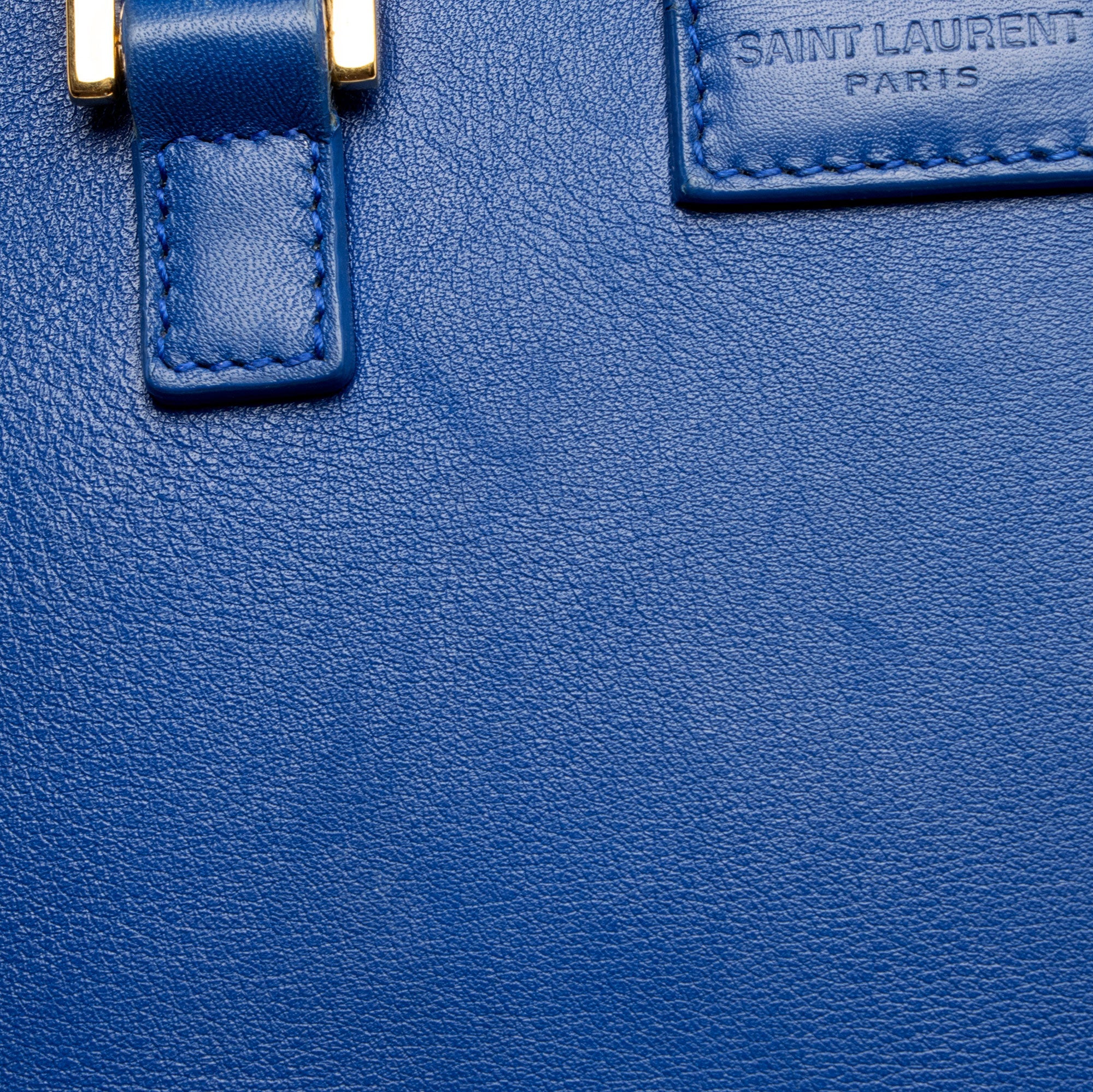 Saint Laurent Calfskin Monogram Baby Cabas Tote