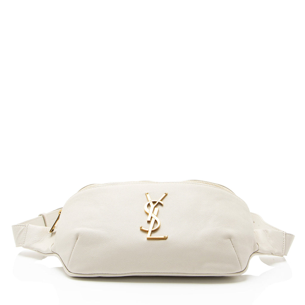 Saint Laurent Calfskin Monogram Cassandre Classic Belt Bag