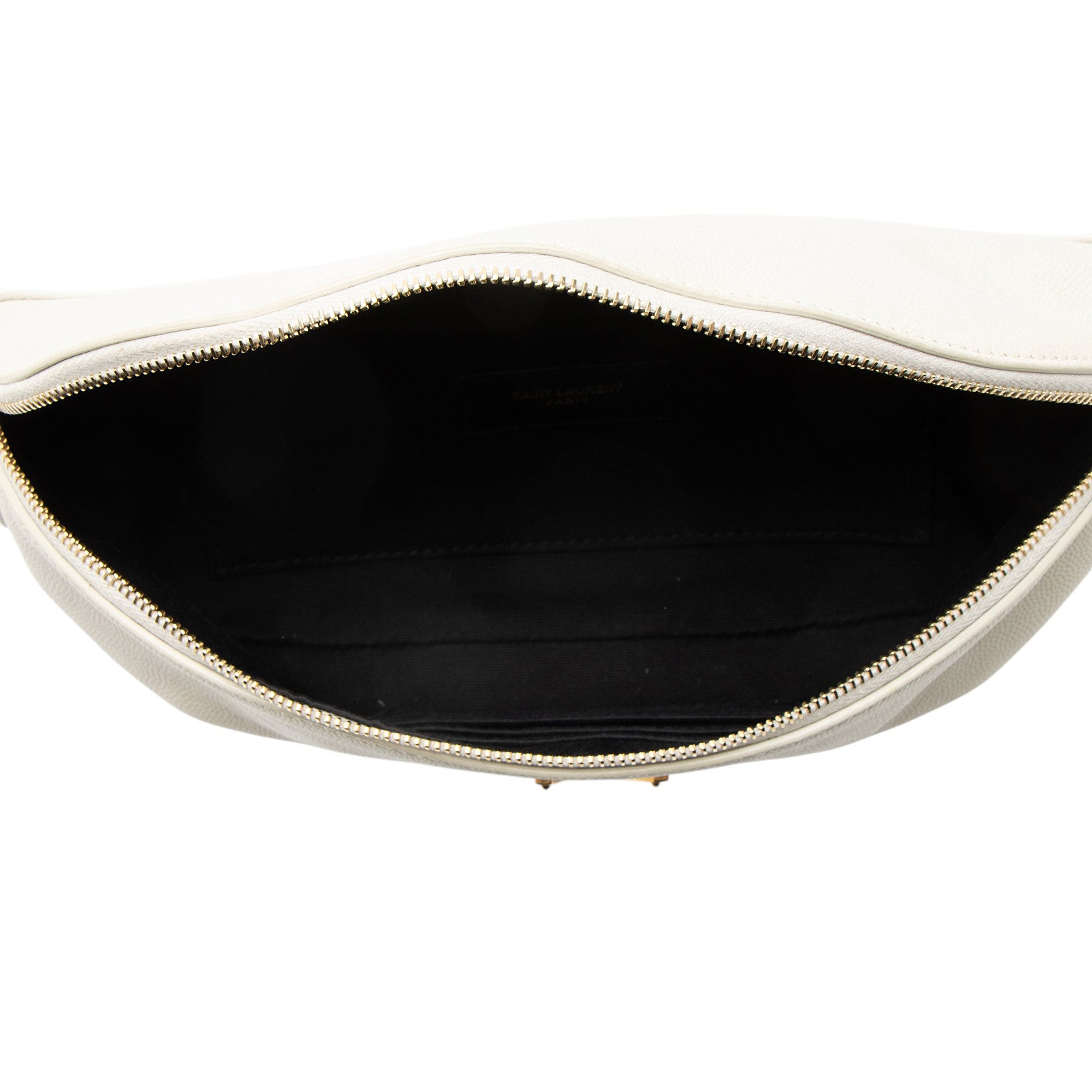 Saint Laurent Calfskin Monogram Cassandre Classic Belt Bag