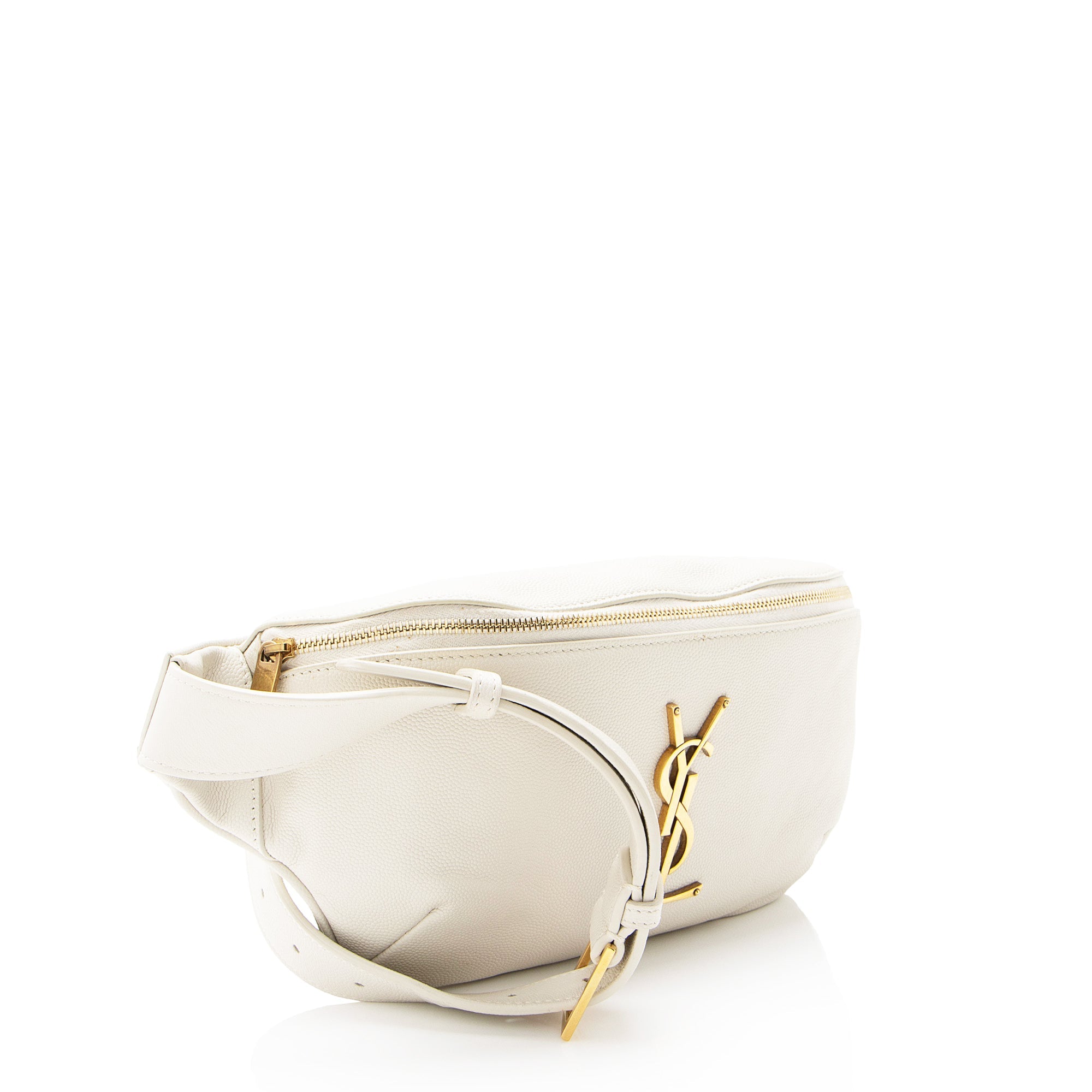 Saint Laurent Calfskin Monogram Cassandre Classic Belt Bag