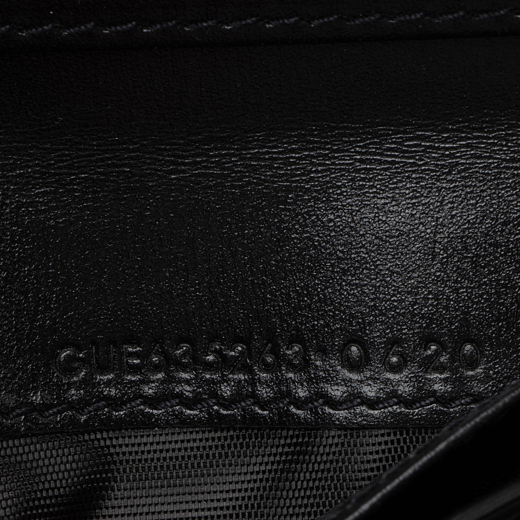 Saint Laurent Calfskin Monogram Compact Zip Around Wallet (SHF-p3n5HY)