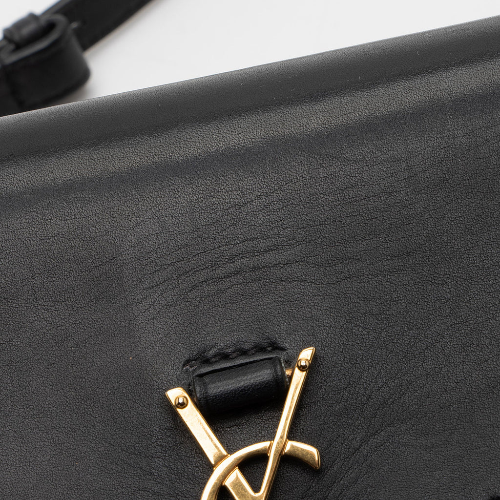 Saint Laurent Calfskin Monogram Kaia Mini Shoulder Bag