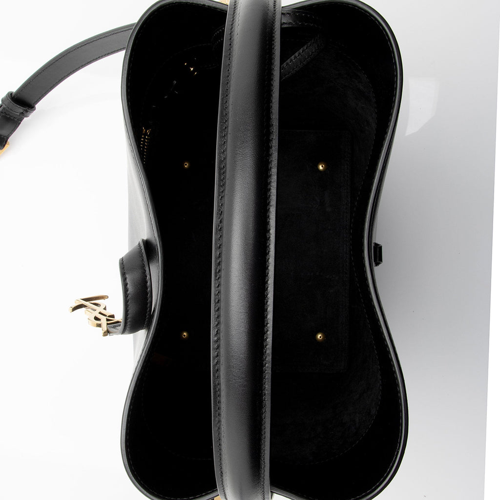Saint Laurent Calfskin Monogram Le 37 Bucket Bag (SHF-YsxF8W)