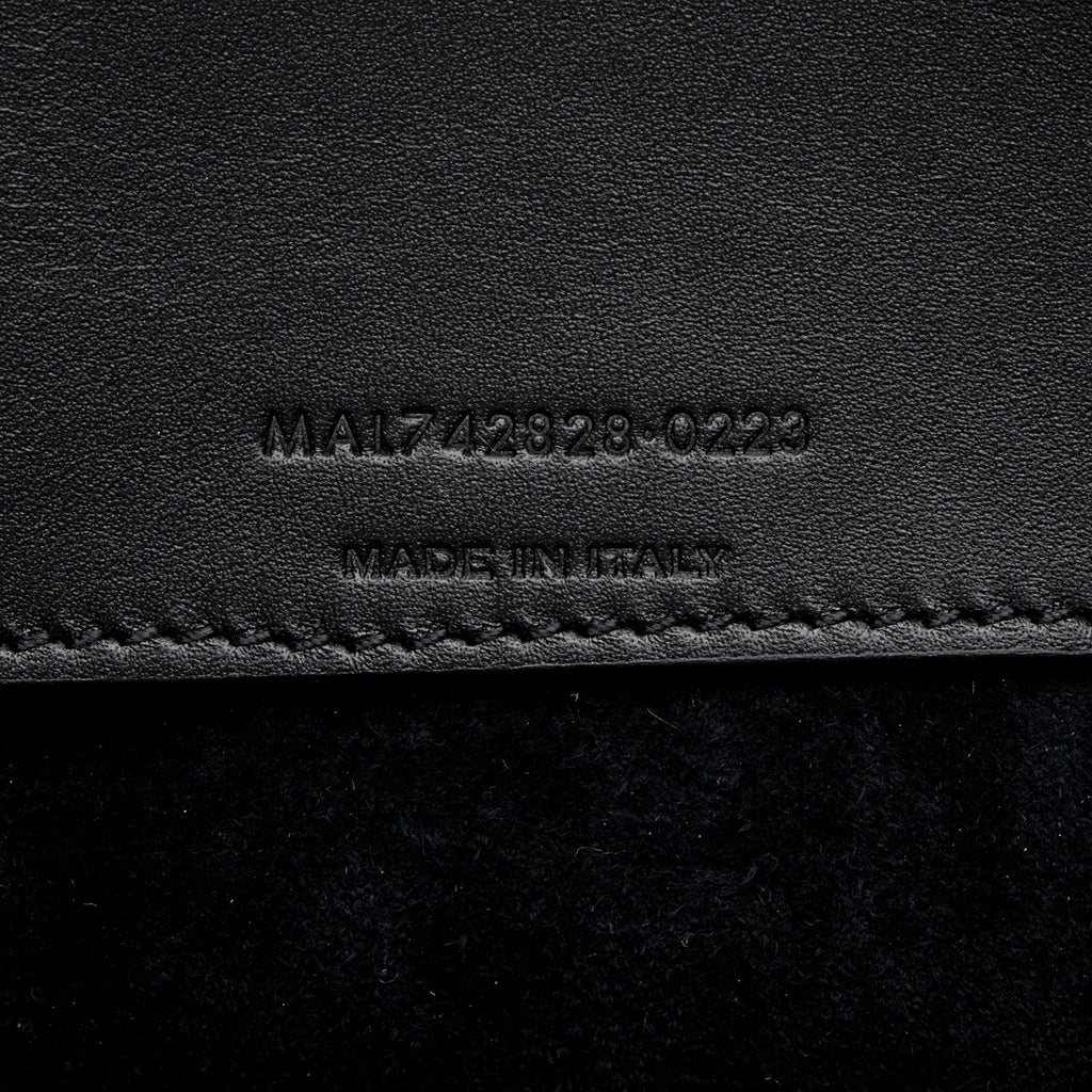Saint Laurent Calfskin Monogram Le 37 Bucket Bag (SHF-U75VCF)
