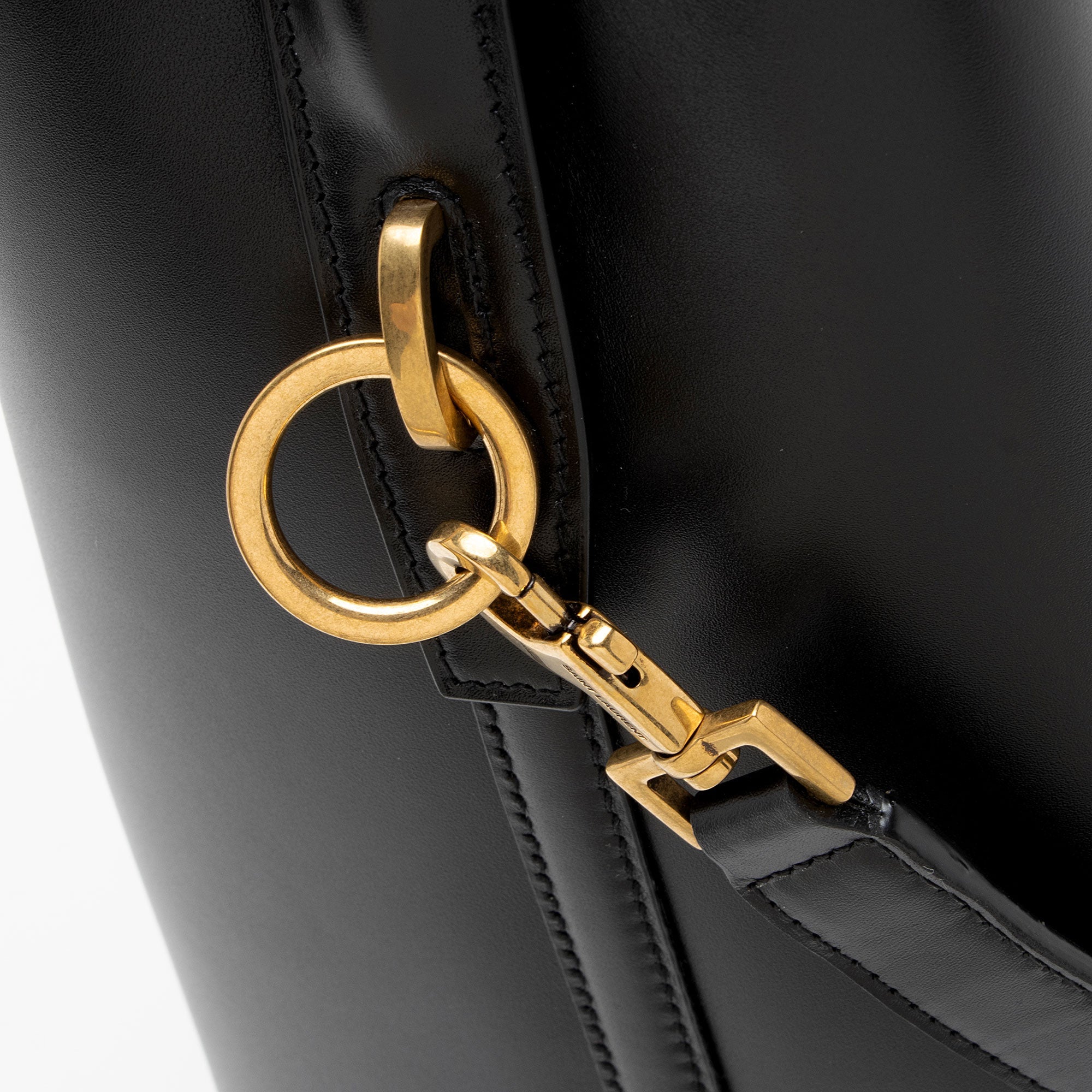 Saint Laurent Calfskin Monogram Le 37 Bucket Bag