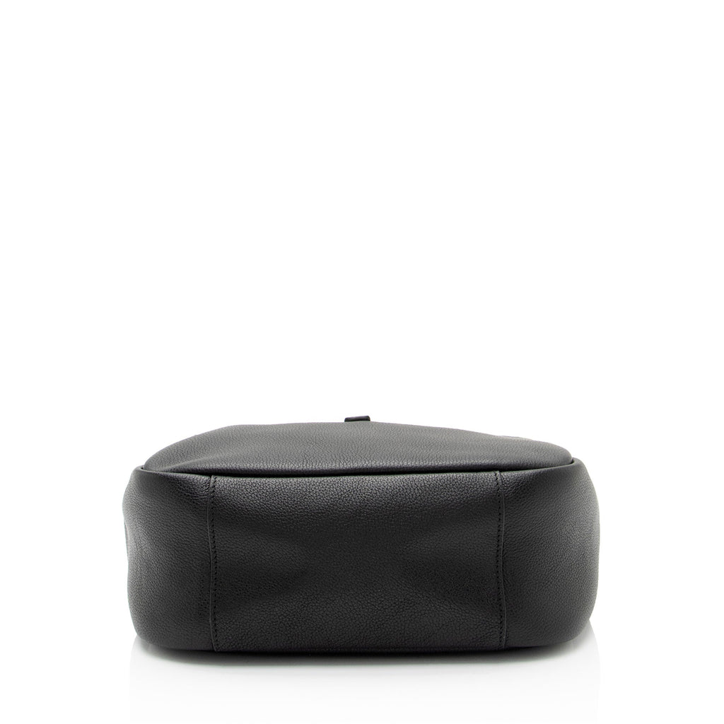 Saint Laurent Calfskin Monogram Le 5 A 7 Small Hobo (SHF-Lnt1SQ)