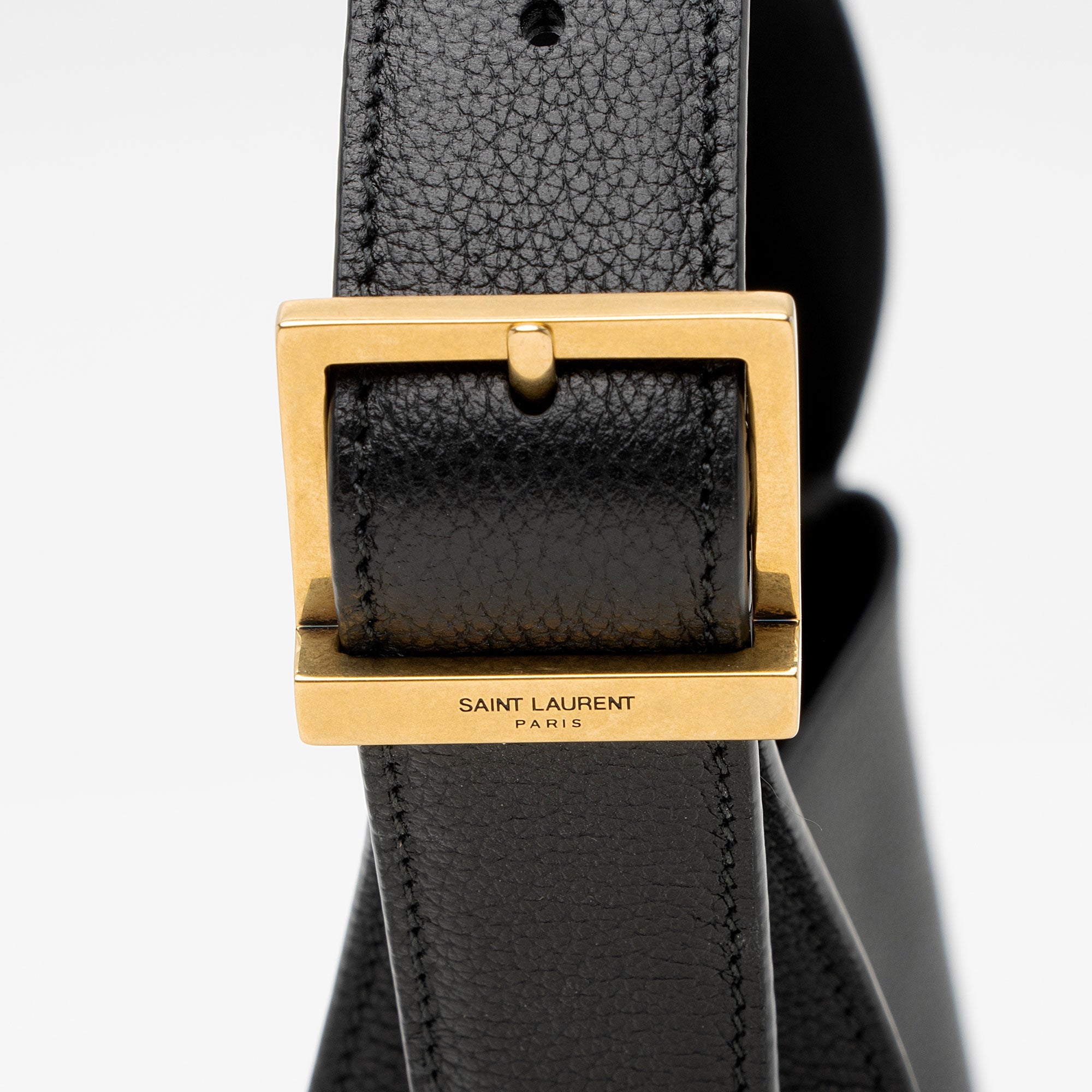 Saint Laurent Calfskin Monogram Le 5 A 7 Small Hobo (SHF-Lnt1SQ)