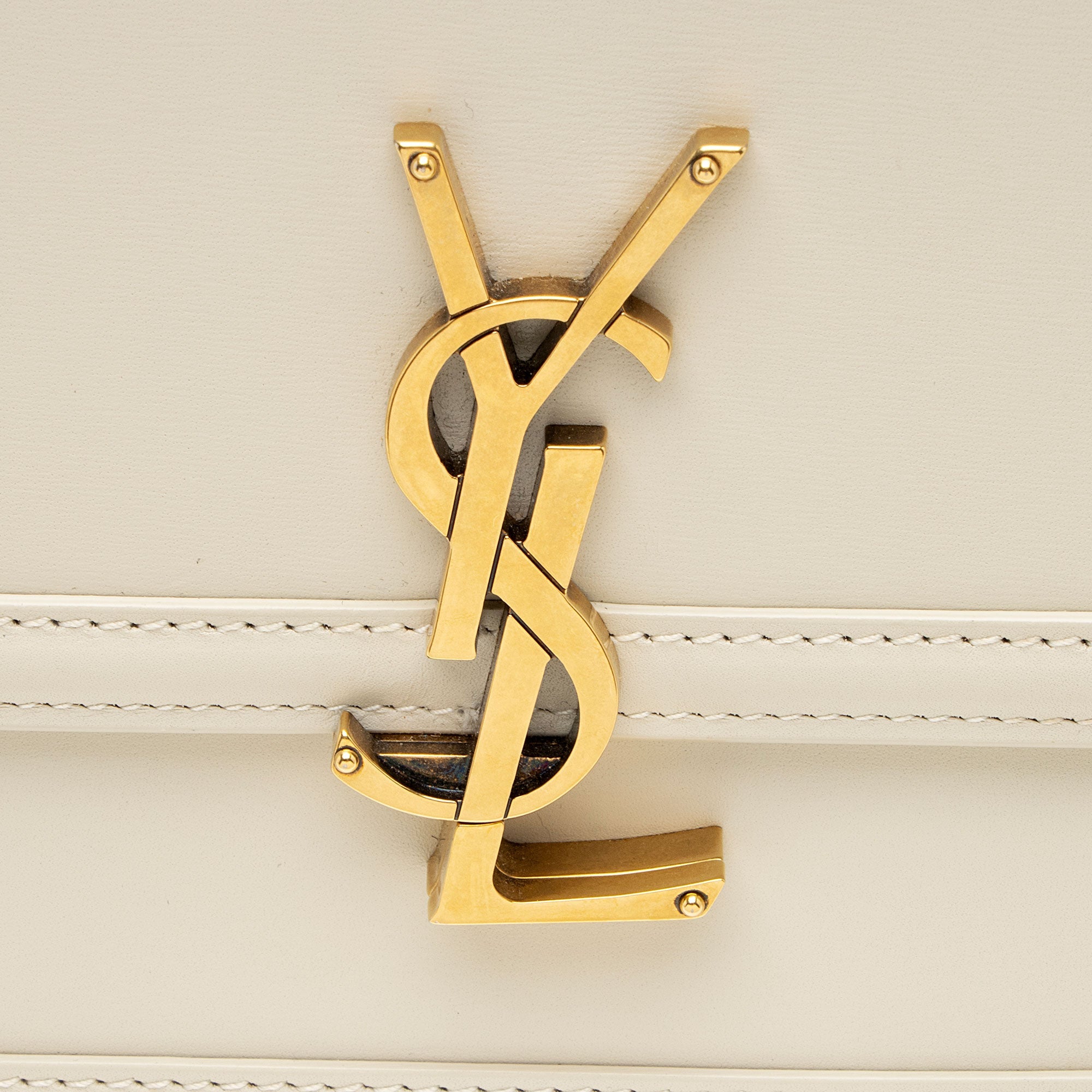 Saint Laurent Calfskin Monogram Solferino Medium Shoulder Bag