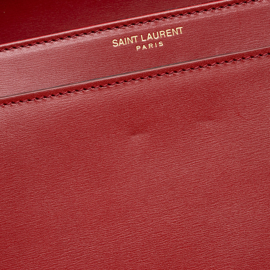 Saint Laurent Calfskin Monogram Solferino Medium Shoulder Bag