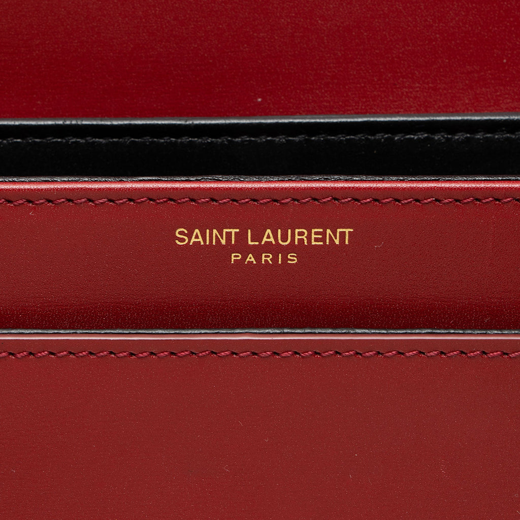 Saint Laurent Calfskin Monogram Solferino Medium Shoulder Bag